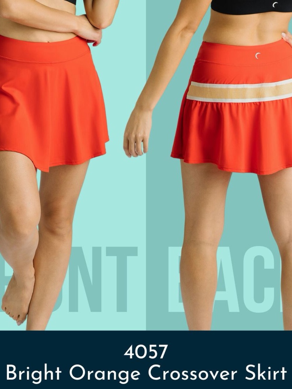 Bright Orange Crossover Skirt